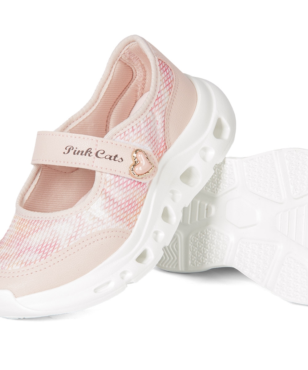 Tênis Infantil Pink Cats Mary Jane ROSA CLARO