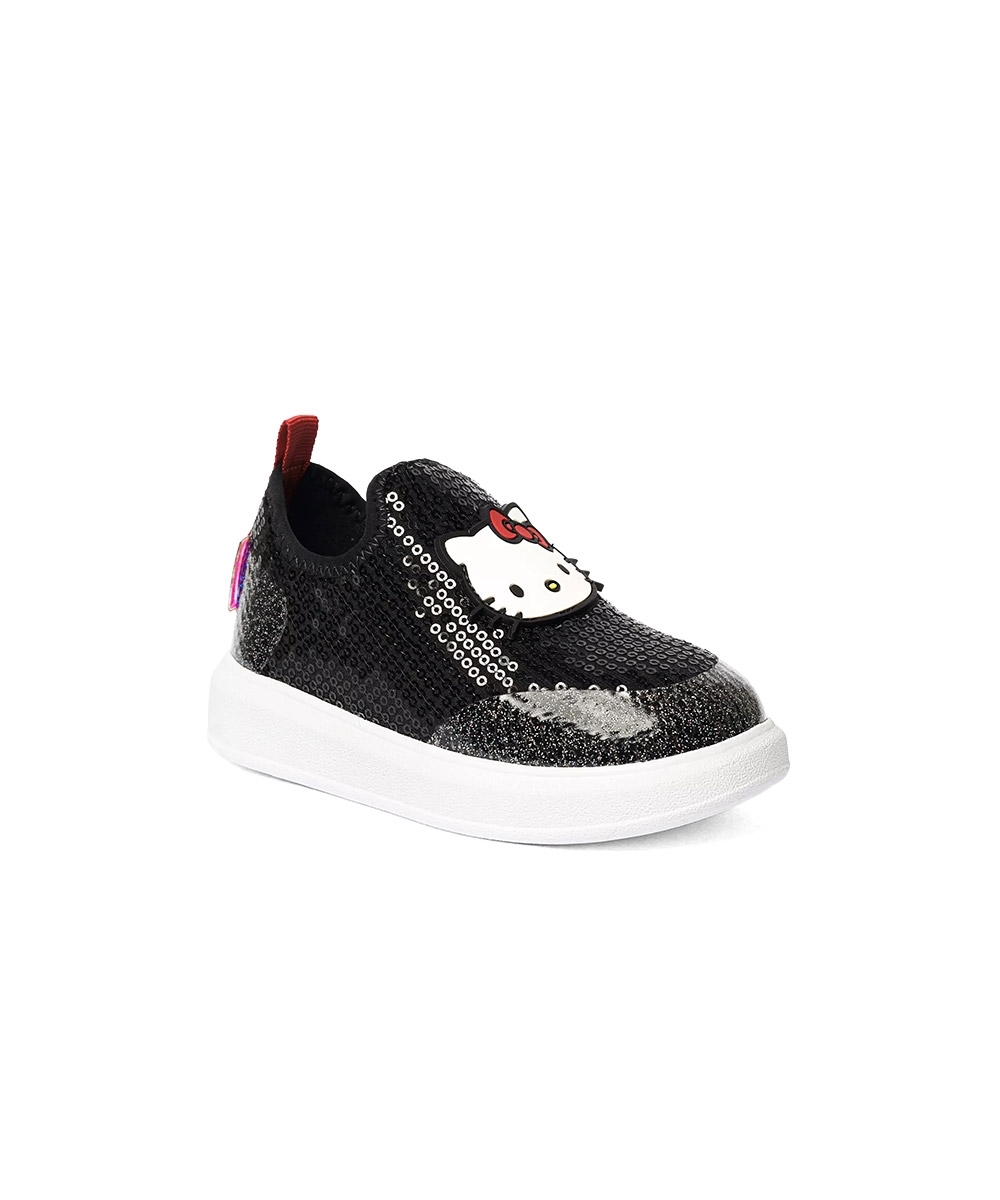 Tênis Infantil Novopé Hello Kitty Lantejoula PRETO