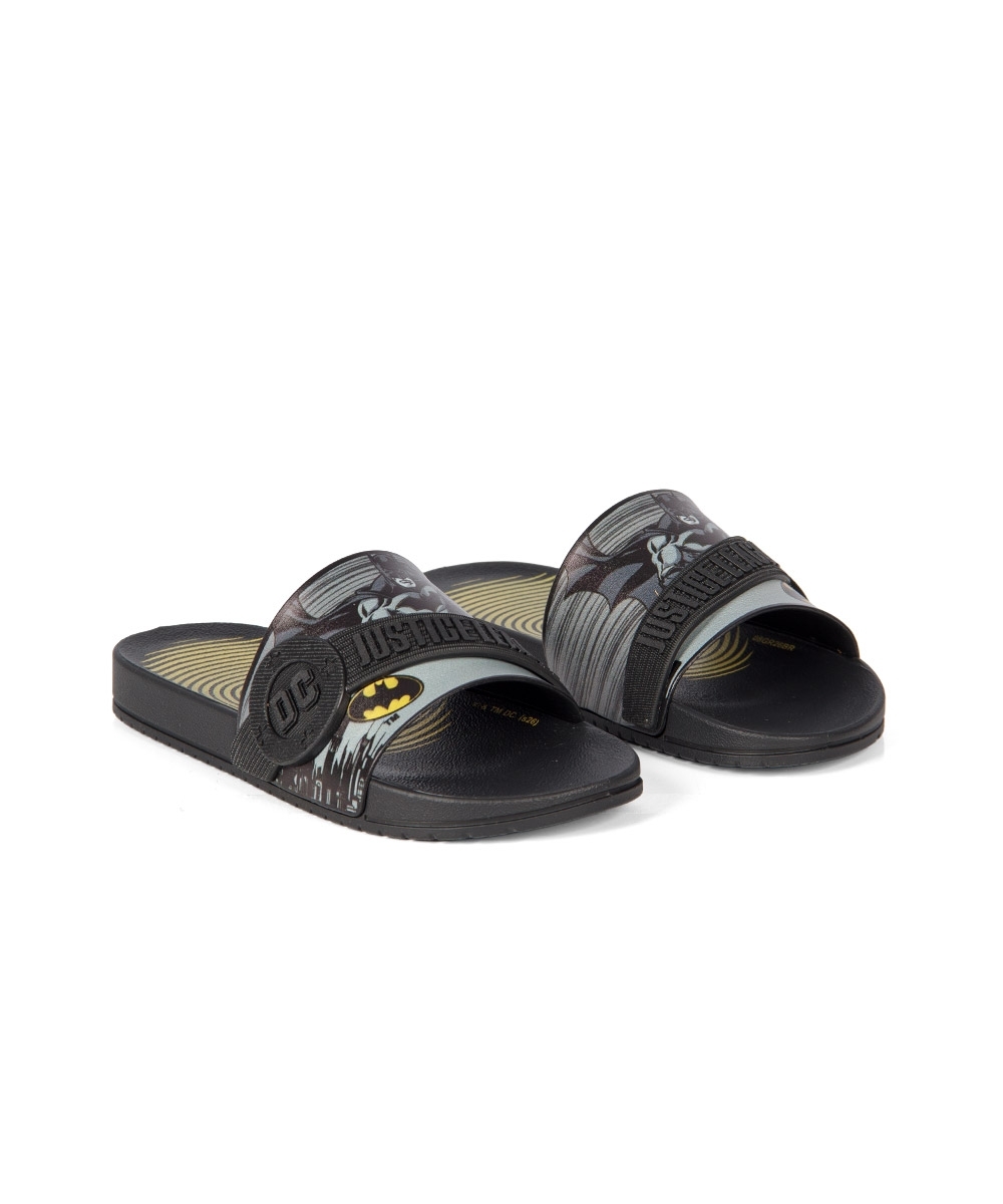 Chinelo Slide Infantil Grendene Batman PRETO