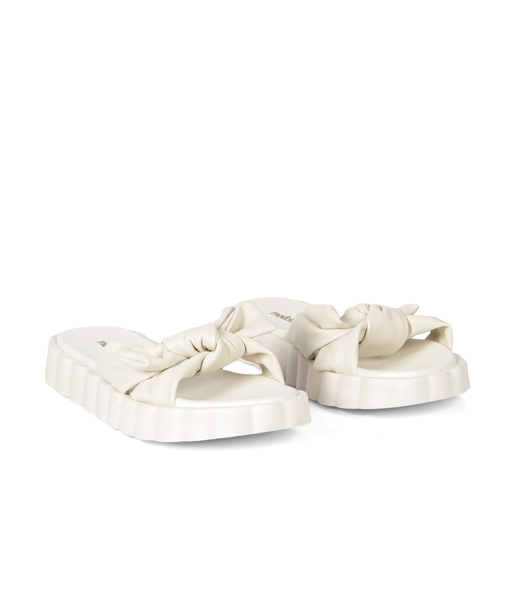 Tamanco Infantil Molekinha Laço OFF WHITE