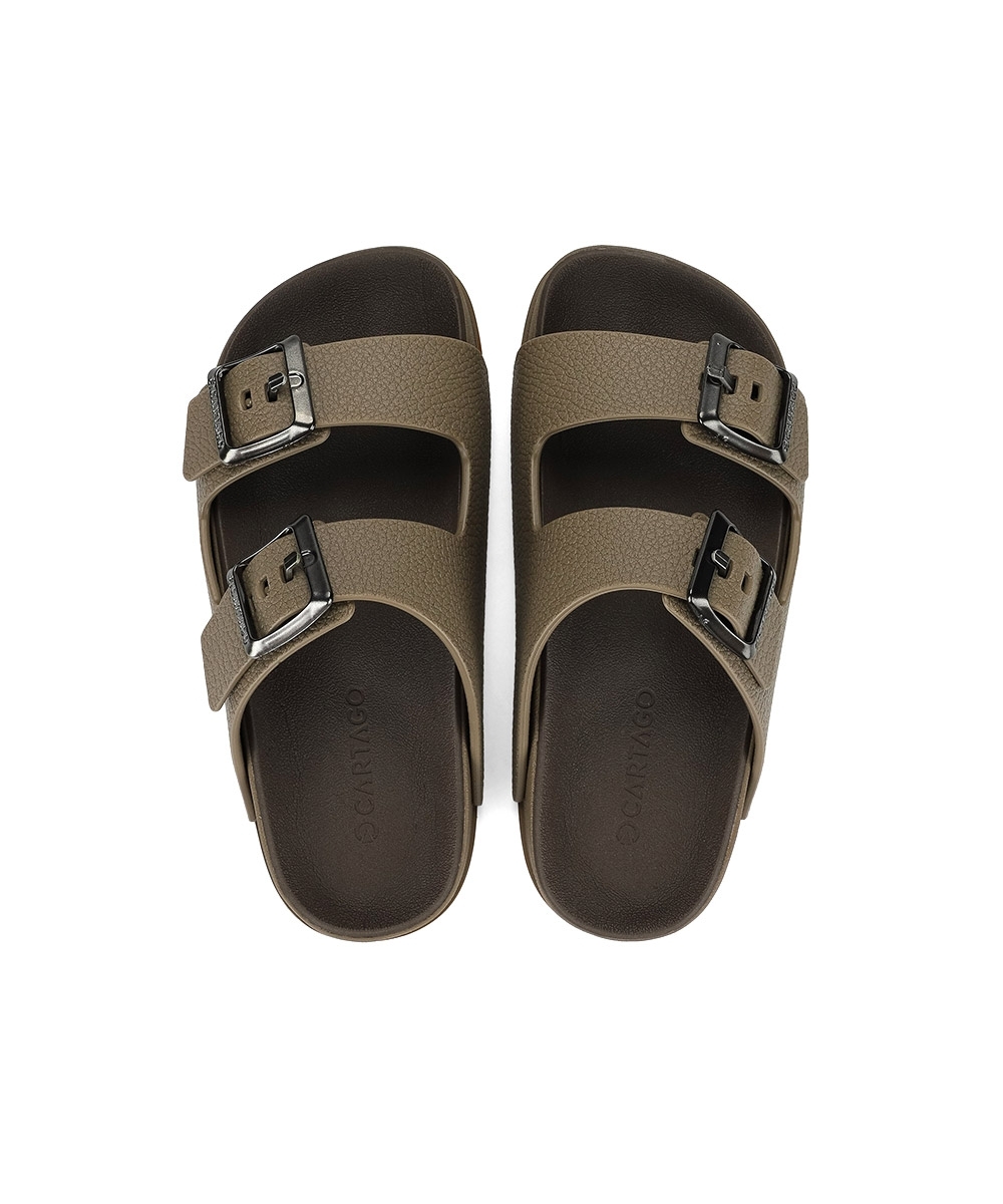 Chinelo Slide Infantil Cartago Milão Plus MARROM