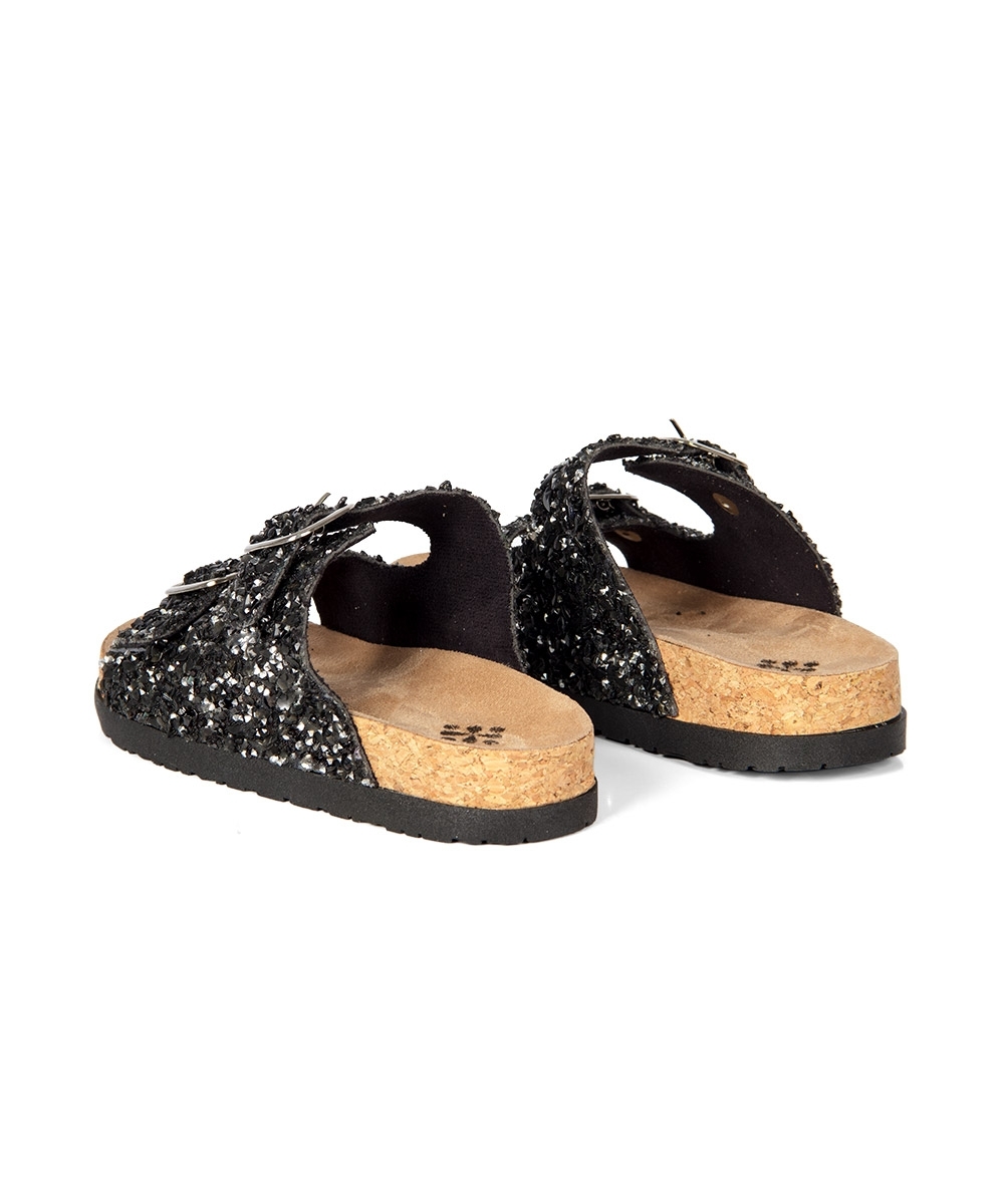 Tamanco Flatform Pixolé Pedriscos PRETO