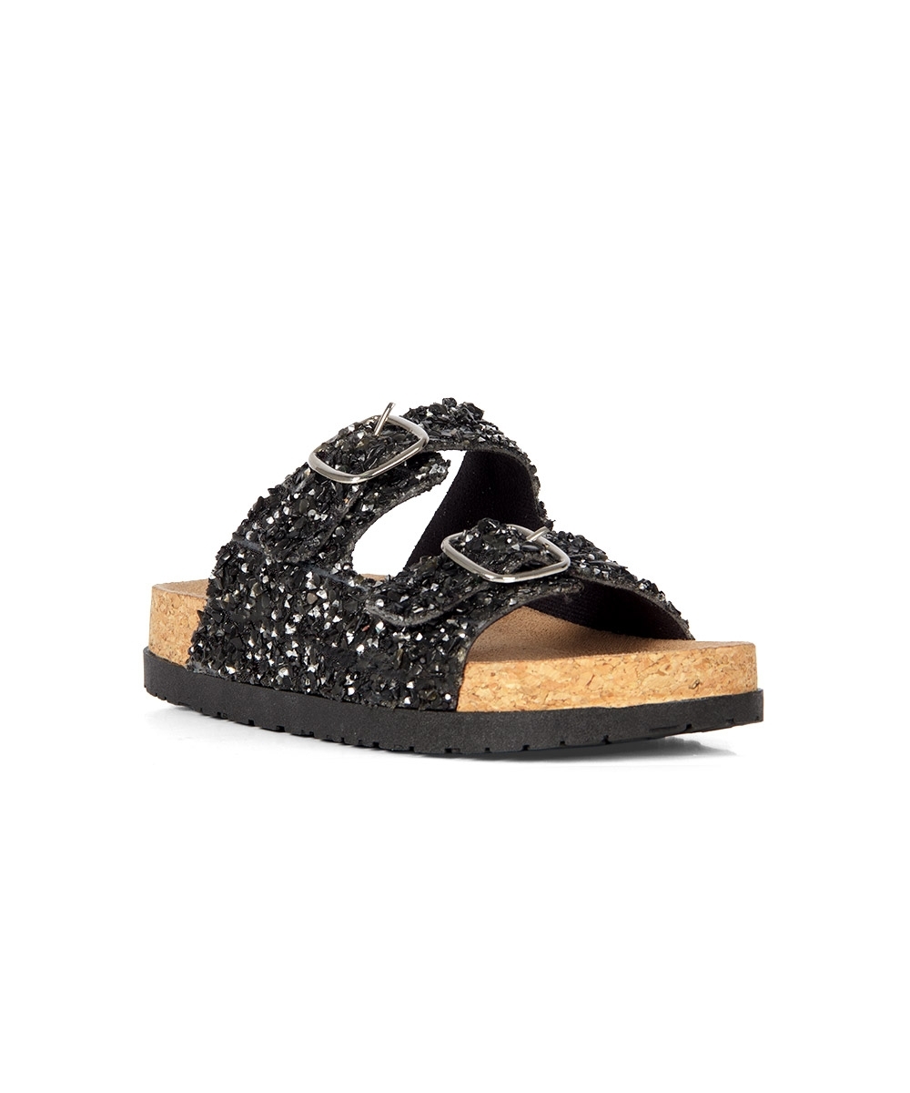 Tamanco Flatform Pixolé Pedriscos PRETO