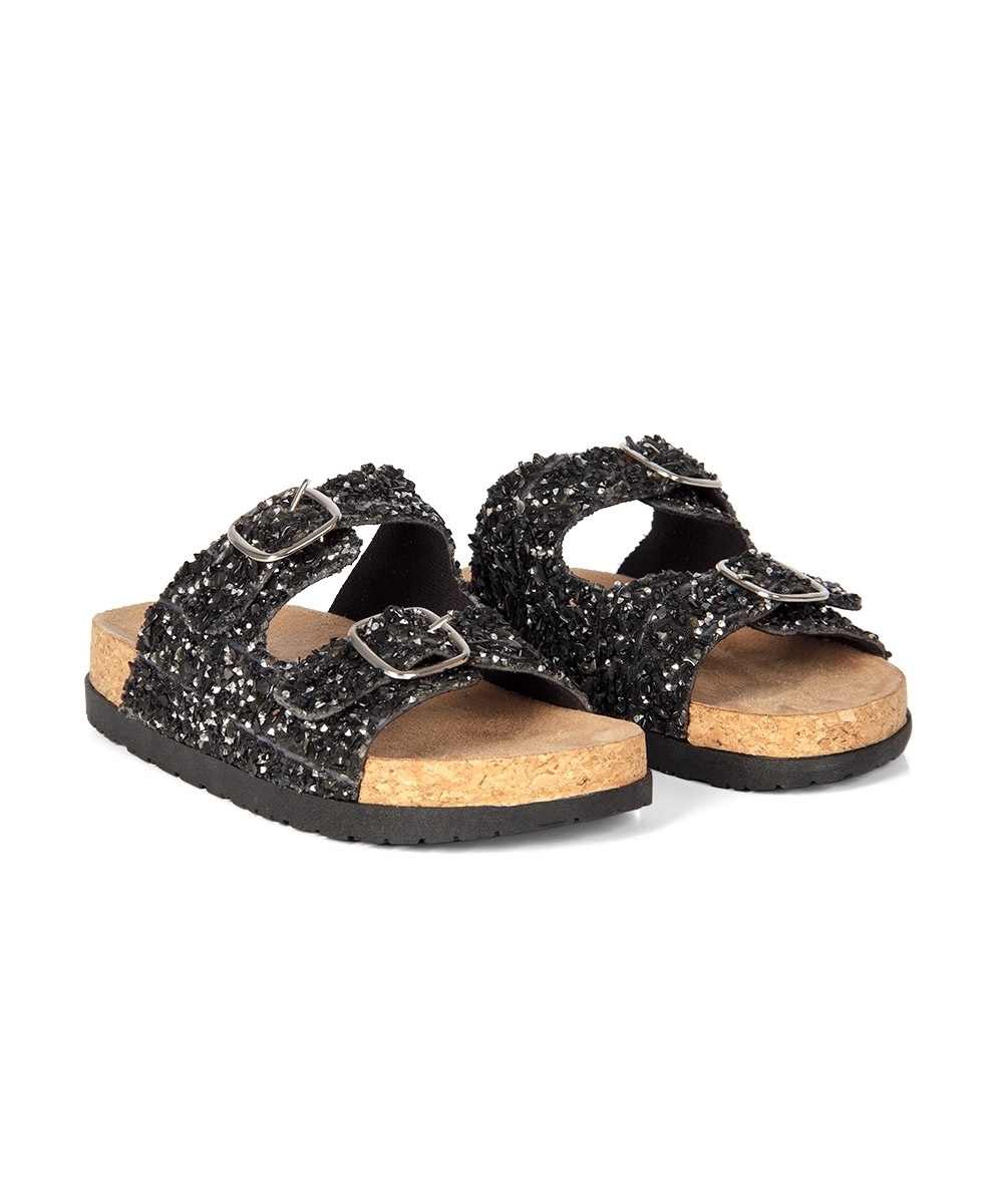 Tamanco Flatform Pixolé Pedriscos PRETO
