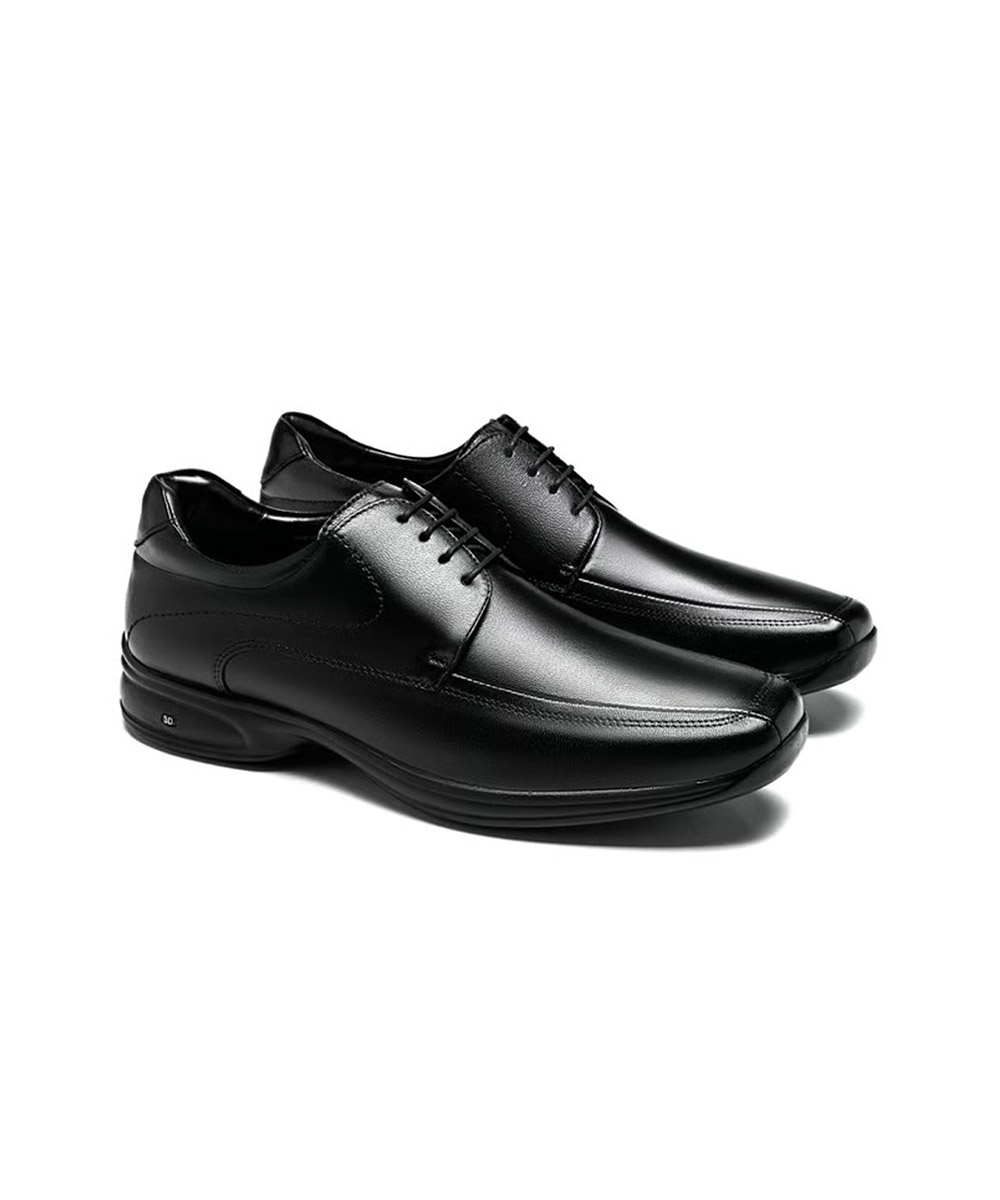 Sapato Social Jota Pe 3D Couro Vision 45 Acima PRETO