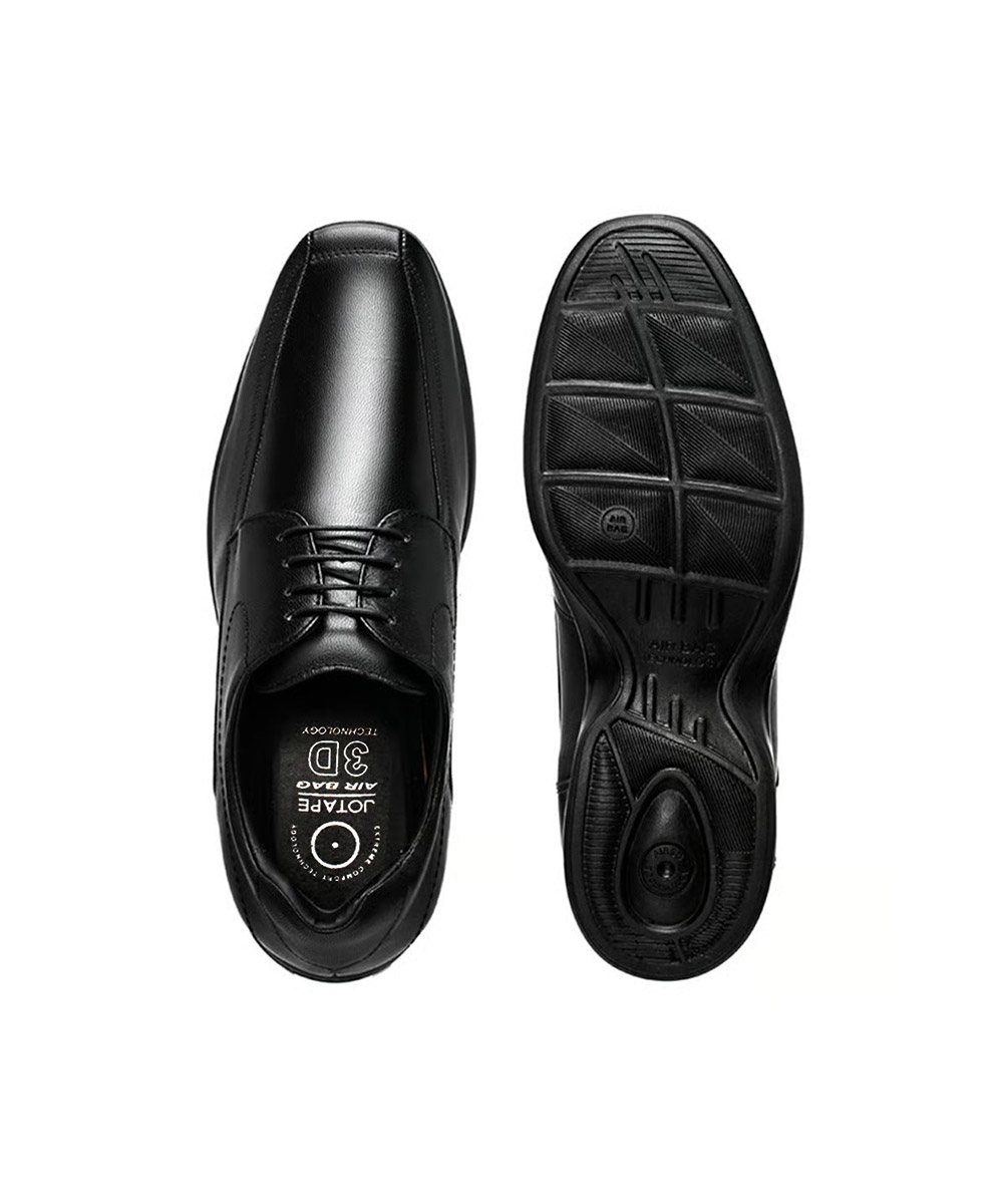 Sapato Social Jota Pe 3D Couro Vision 45 Acima PRETO