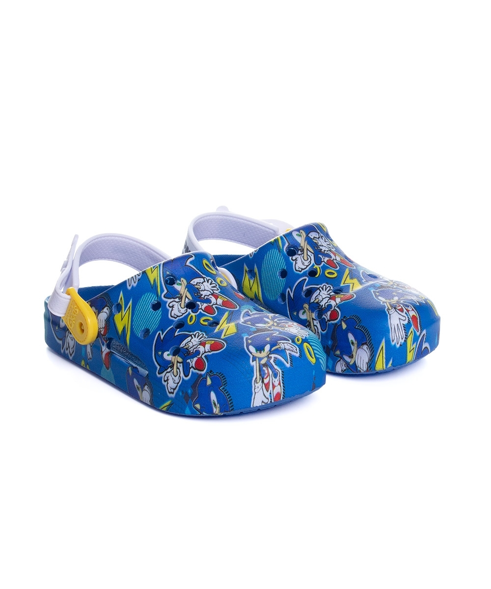Babuche Infantil Grendene Sonic Fun Azul
