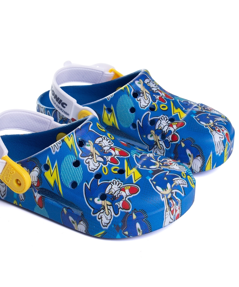 Babuche Infantil Grendene Sonic Fun Azul