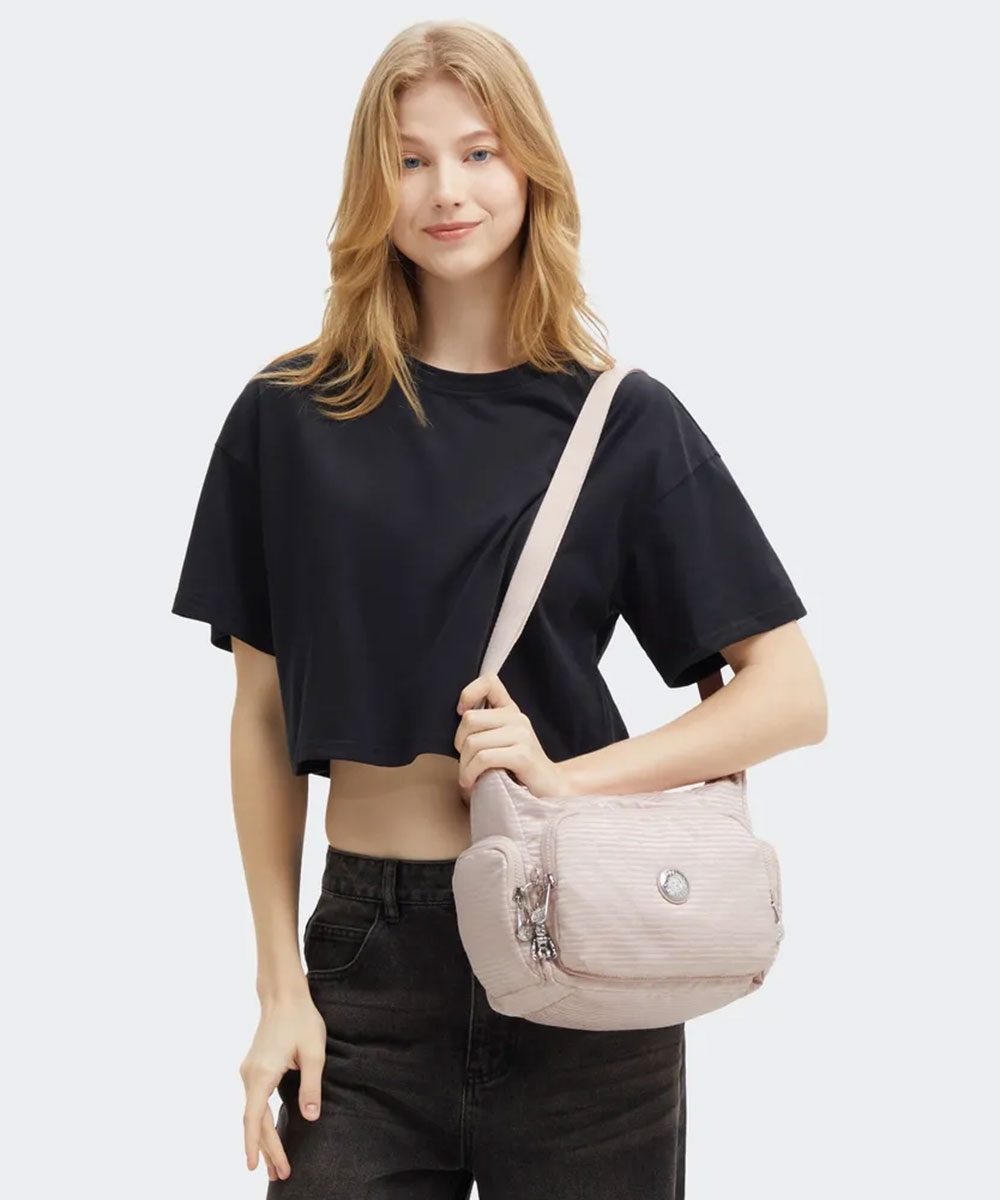 Bolsa Feminina Kipling Gaab S Pink Pearl Jq Rosa