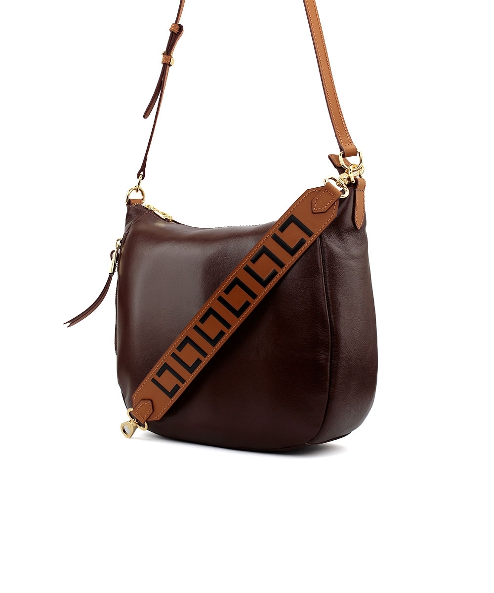 Bolsa Hobo Luz Da Lua New Ridge Couro Marrom