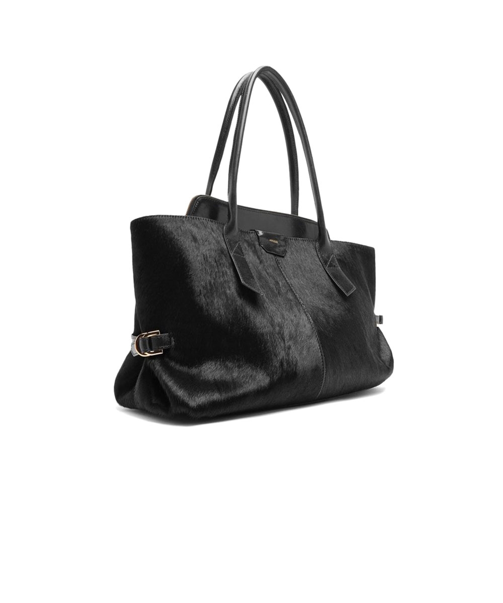 Bolsa Shopping Arezzo Grande Couro Preto