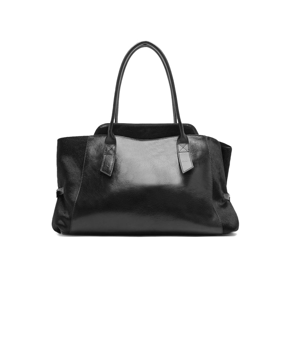 Bolsa Shopping Arezzo Grande Couro Preto