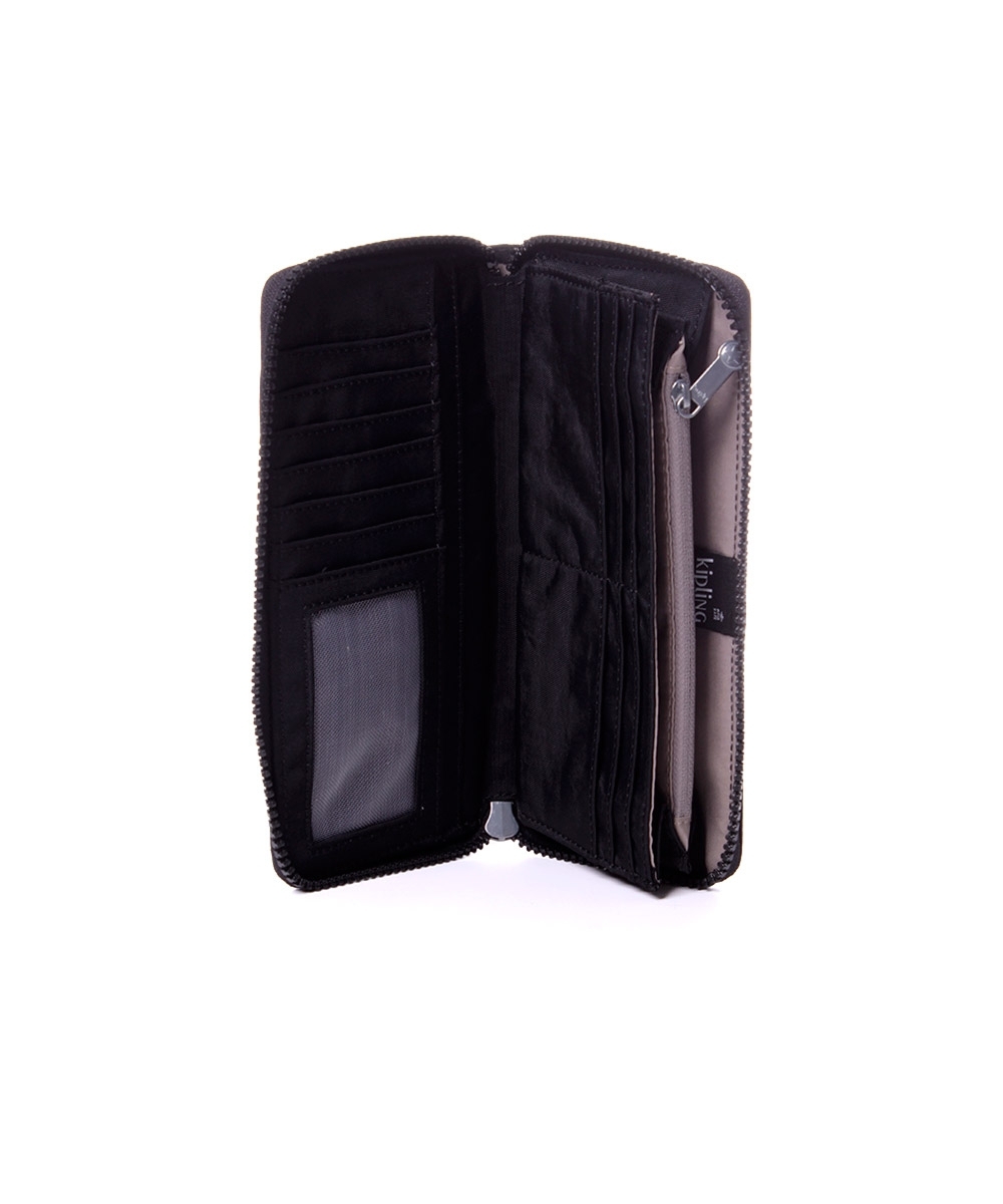 Carteira Kipling Money World Black Noir Preto