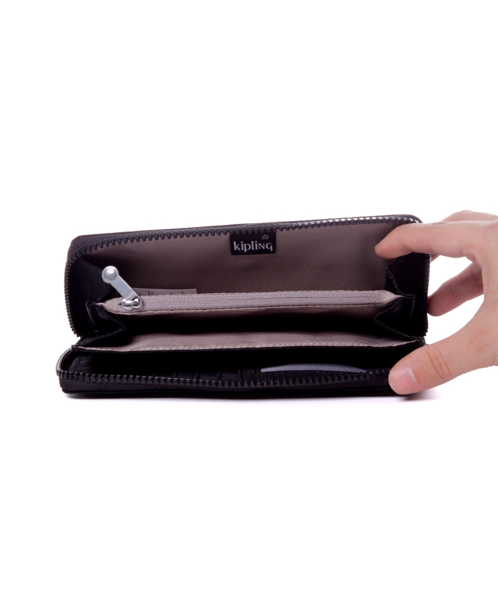Carteira Kipling Money World Black Noir Preto