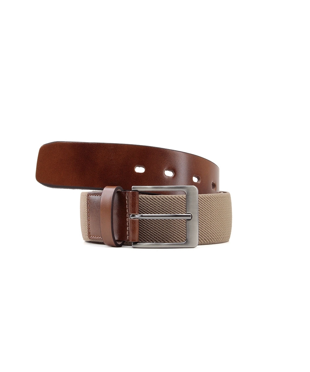 Cinto Masculino Fasolo Elástico Caqui