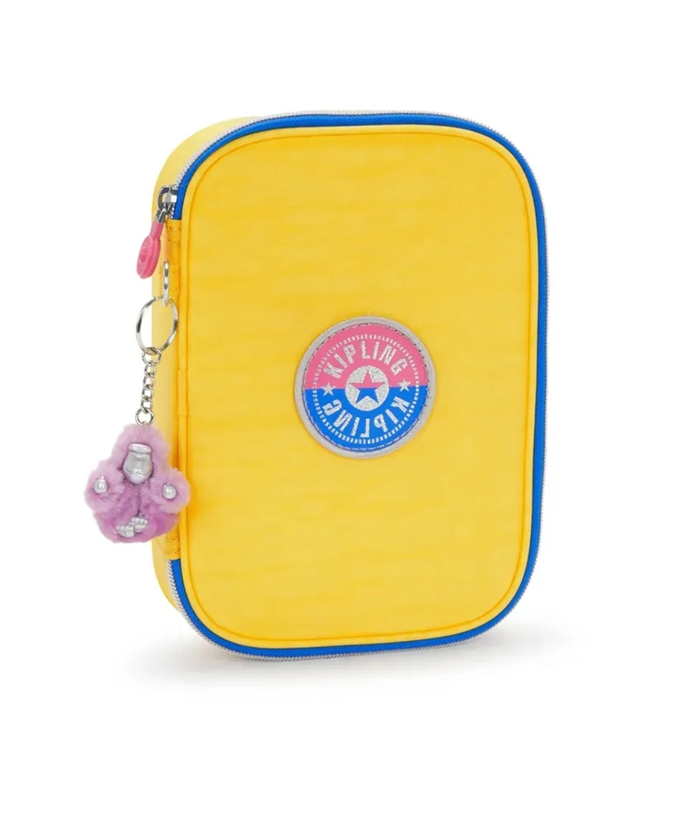 Estojo Kipling 100 Pens Bts Sun C Amarelo
