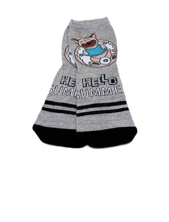 Meia Infantil Winston Dog Summer 0400036-007 Cinza/preto