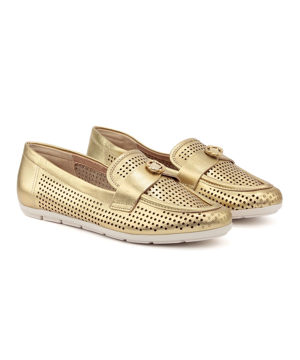 Mocassim Feminino Comfortflex Relax Soft OURO
