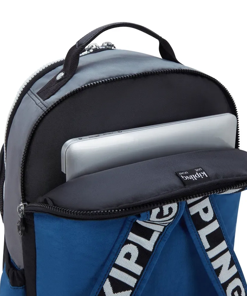 Mochila Kipling Seoul Lap Scuba Blue Bl Azul