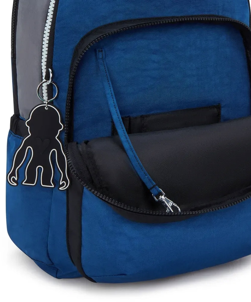 Mochila Kipling Seoul Lap Scuba Blue Bl Azul