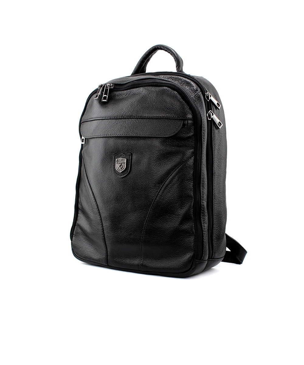 Mochila Masculina Couribi Porta Notebook Couro Preto
