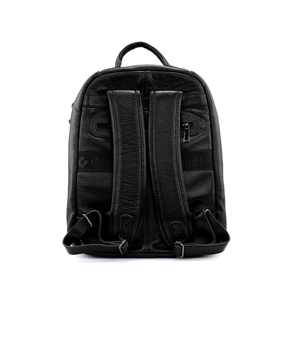 Mochila Masculina Couribi Porta Notebook Couro Preto