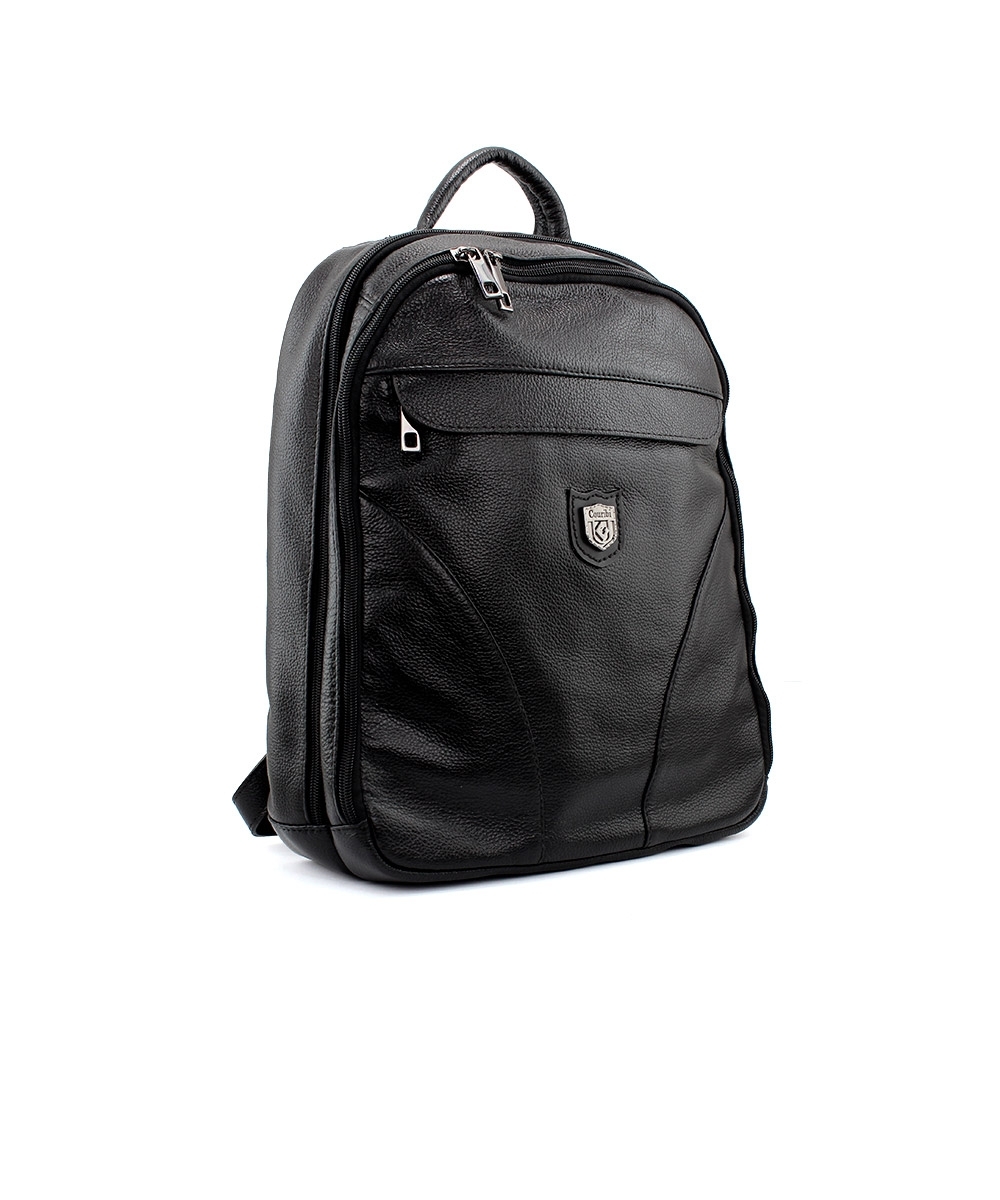 Mochila Masculina Couribi Porta Notebook Couro Preto