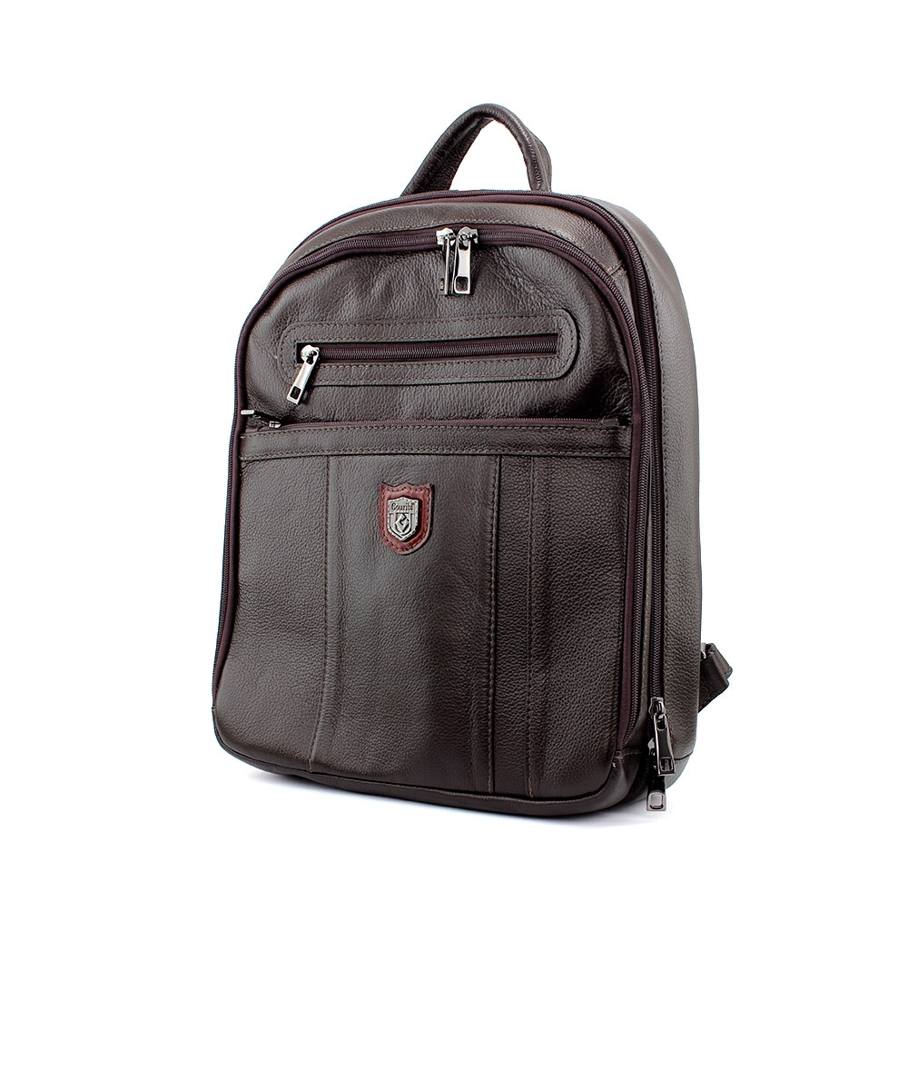 Mochila Porta Notebook Couribi Couro Cafe