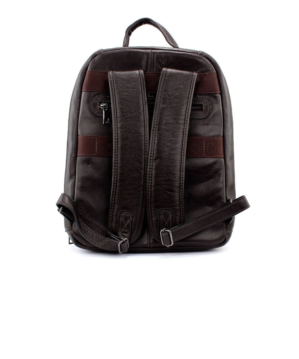Mochila Porta Notebook Couribi Couro Cafe