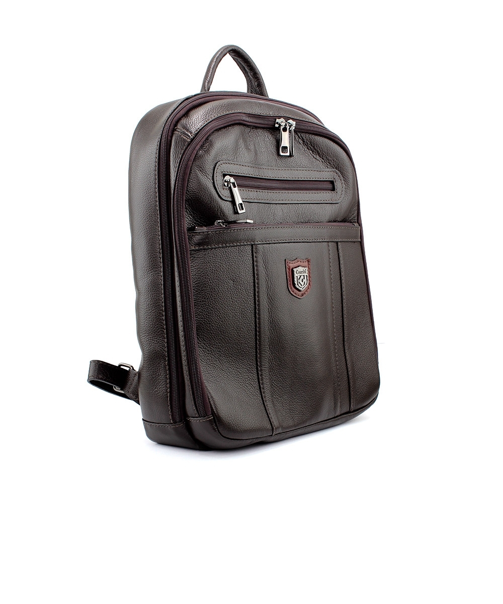 Mochila Porta Notebook Couribi Couro Cafe