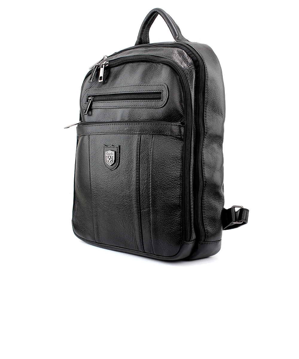 Mochila Porta Notebook Couribi Couro Preto