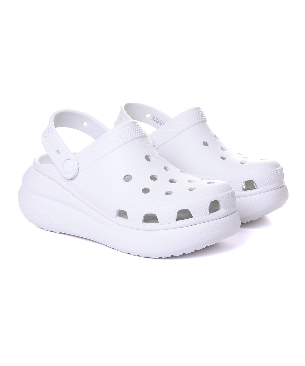 Sandália Crocs Classic Crush Clog Off White