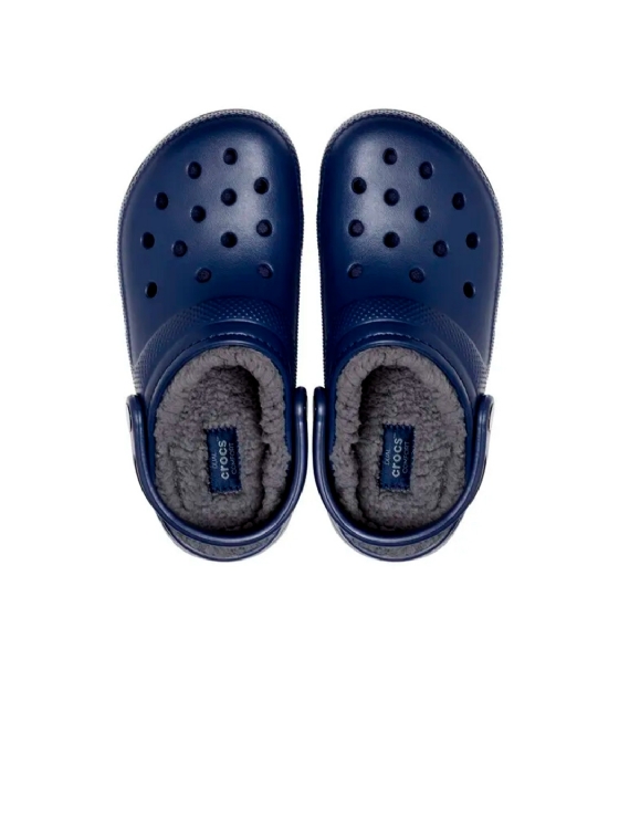 Sandália Crocs Classic Lined Clog T Marinho
