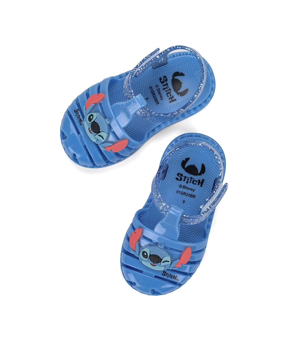 Sandália De Bebê Grendene Stitch Disney Duo Azul