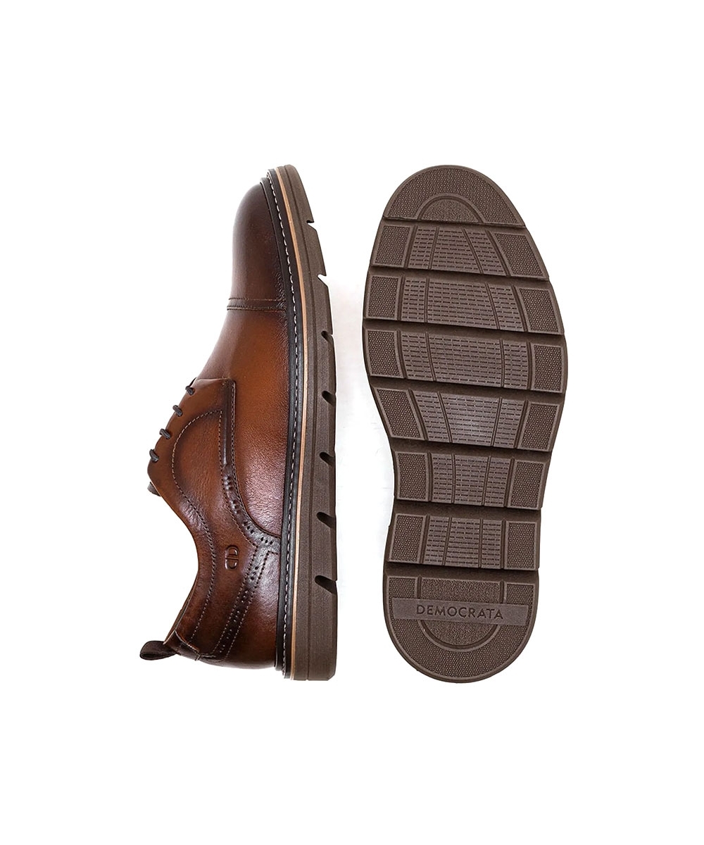 Sapato Democrata Metropolitan Jeff 604101 Couro Tabaco
