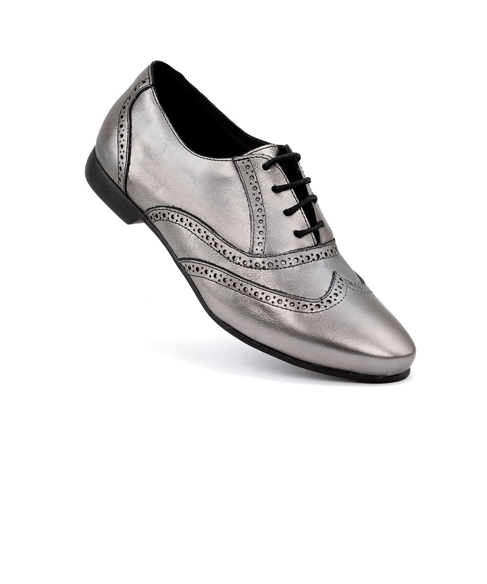 Sapato Oxford Feminino Pixolé Couro Onix