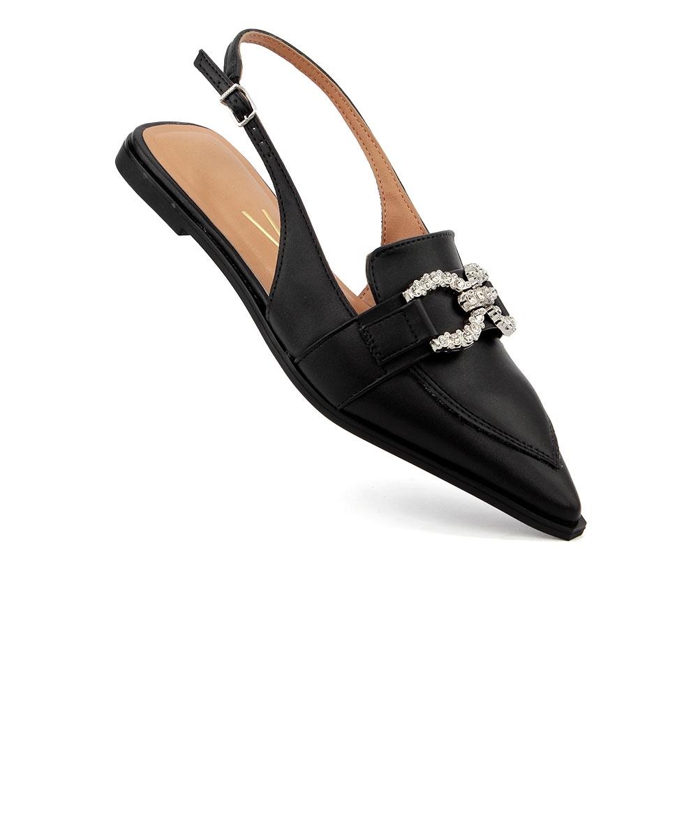 Sapato Slingback Vizzano Salto Baixo PRETO