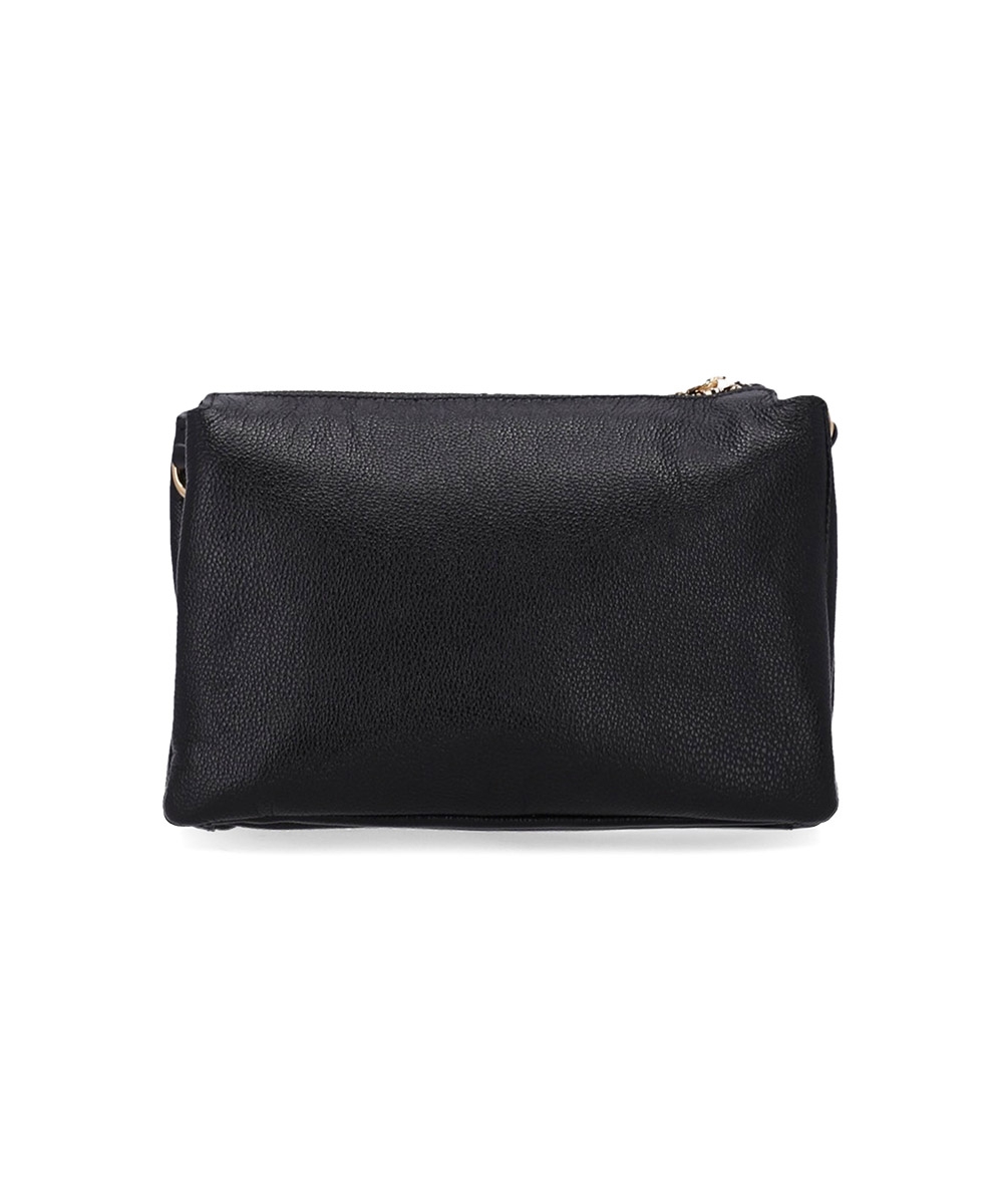 Bolsa Tiracolo Luz Da Lua Pequena Couro Preto