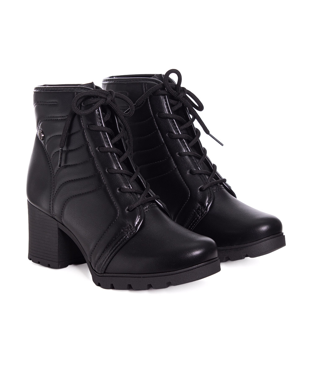 Bota Cano Curto Dakota Matelassê Preto