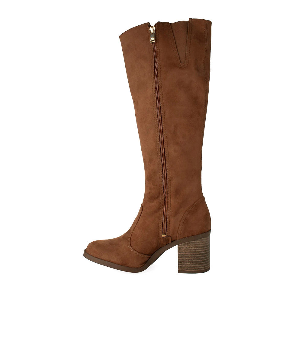 Bota Cano Longo Dakota Salto Médio Camel