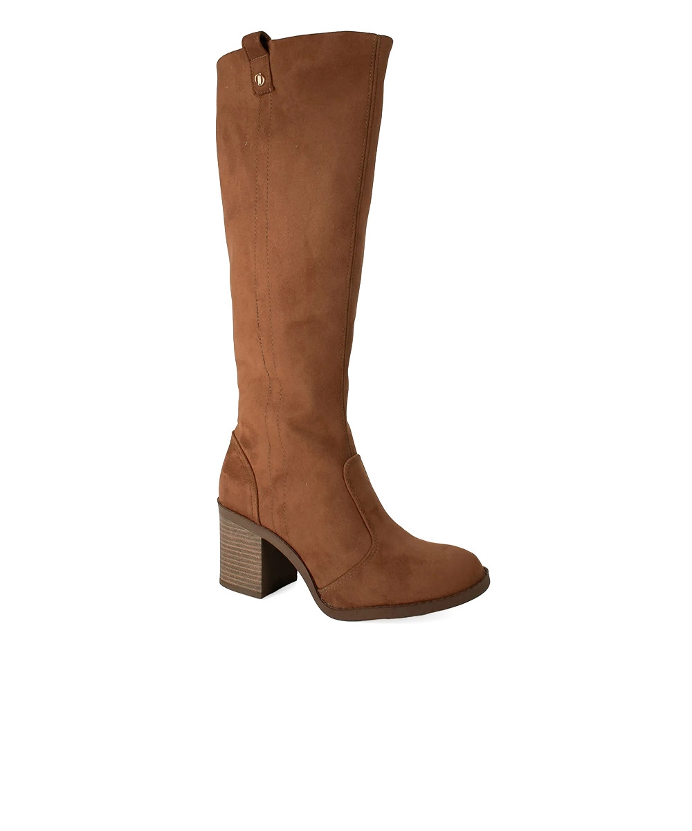 Bota Cano Longo Dakota Salto Médio Camel