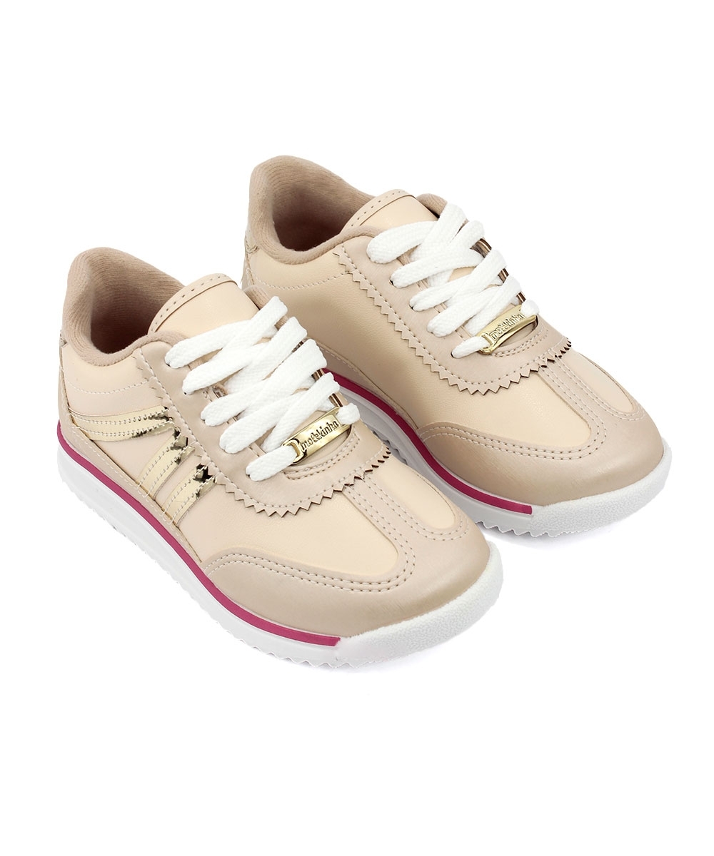 Tênis Casual Infantil Molekinha Creme