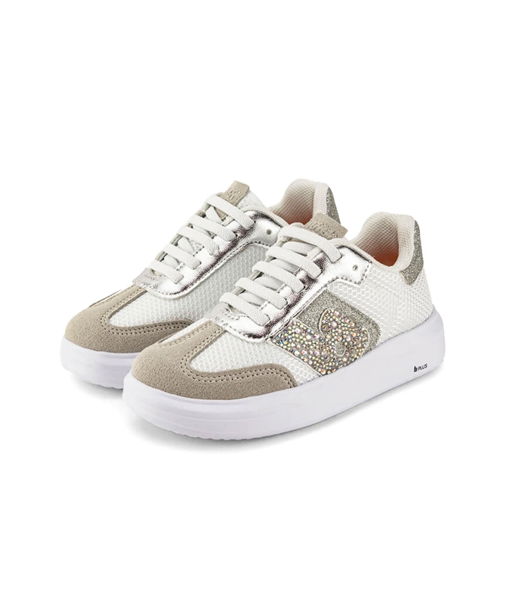 Tênis Infantil Bibi Glam Brilhos BRANCO/PRATA