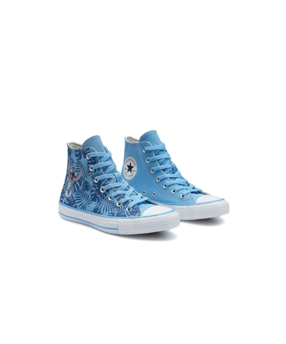Tênis Cano Alto Converse All Star Disney Stitch Azul