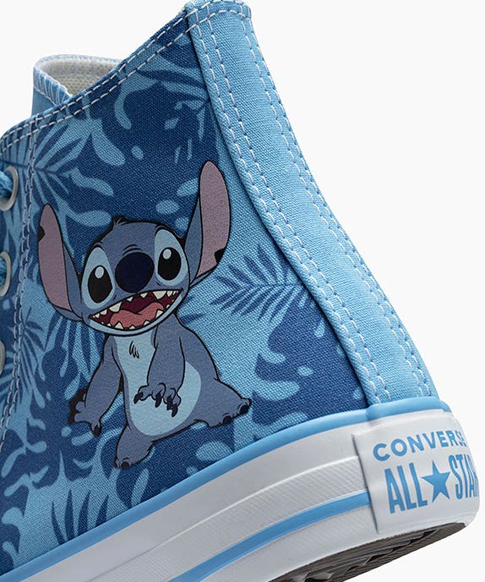Tênis Cano Alto Converse All Star Disney Stitch Azul