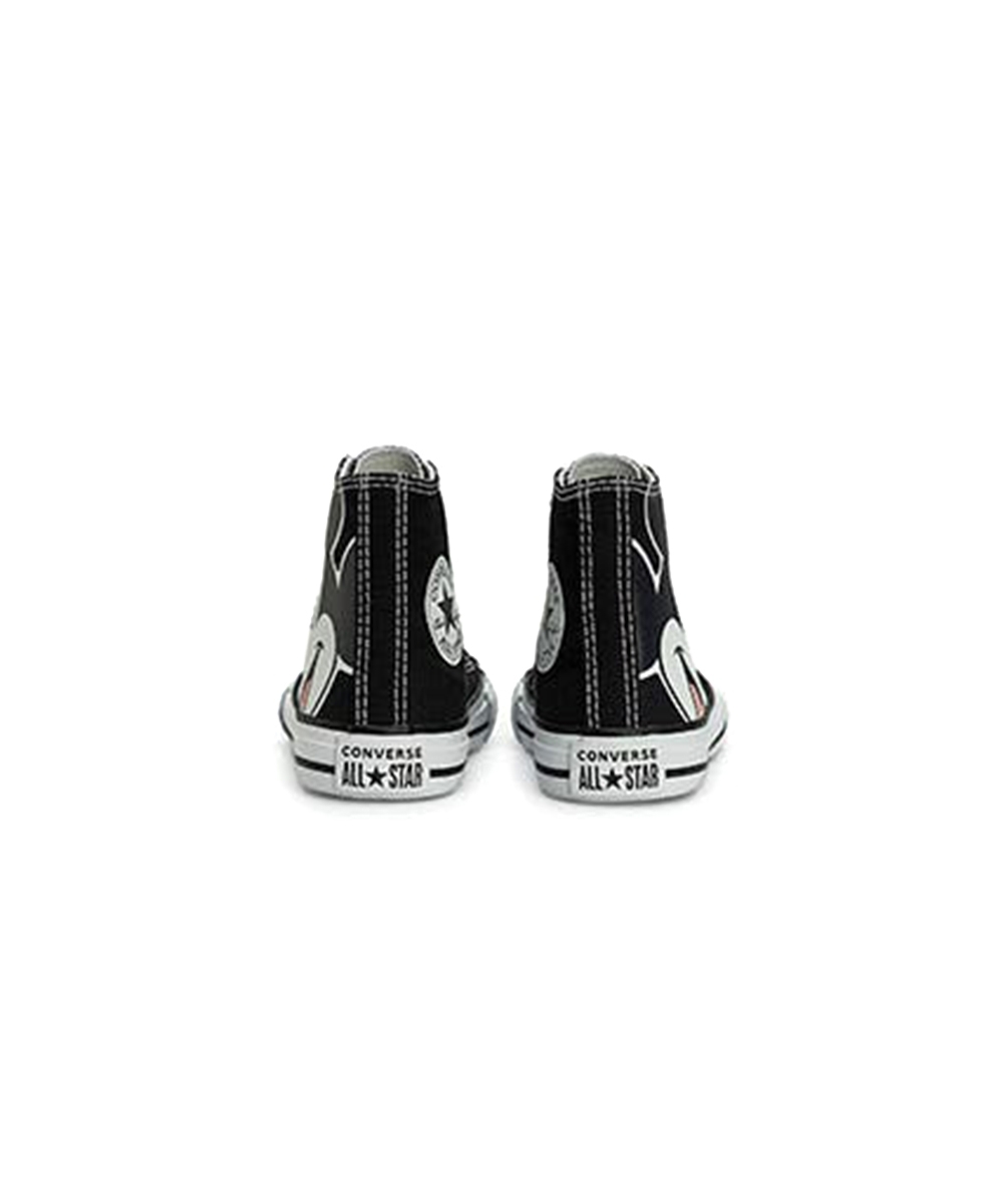 Tênis Infantil Cano Alto Converse All Star Mickey. Preto