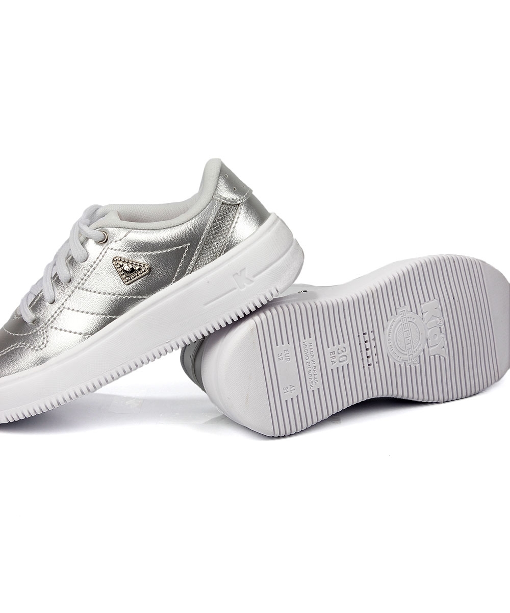 Tênis Infantil Kidy K360 Nova York Prata