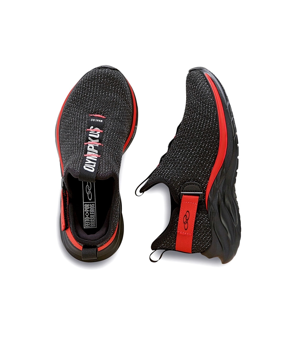 Tênis Infantil Olympikus Maneiro Preto/coral