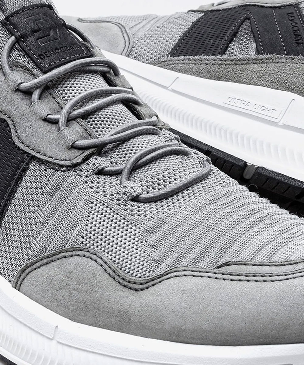 Tênis Masculino Democrata Brad Ultra Light Cinza