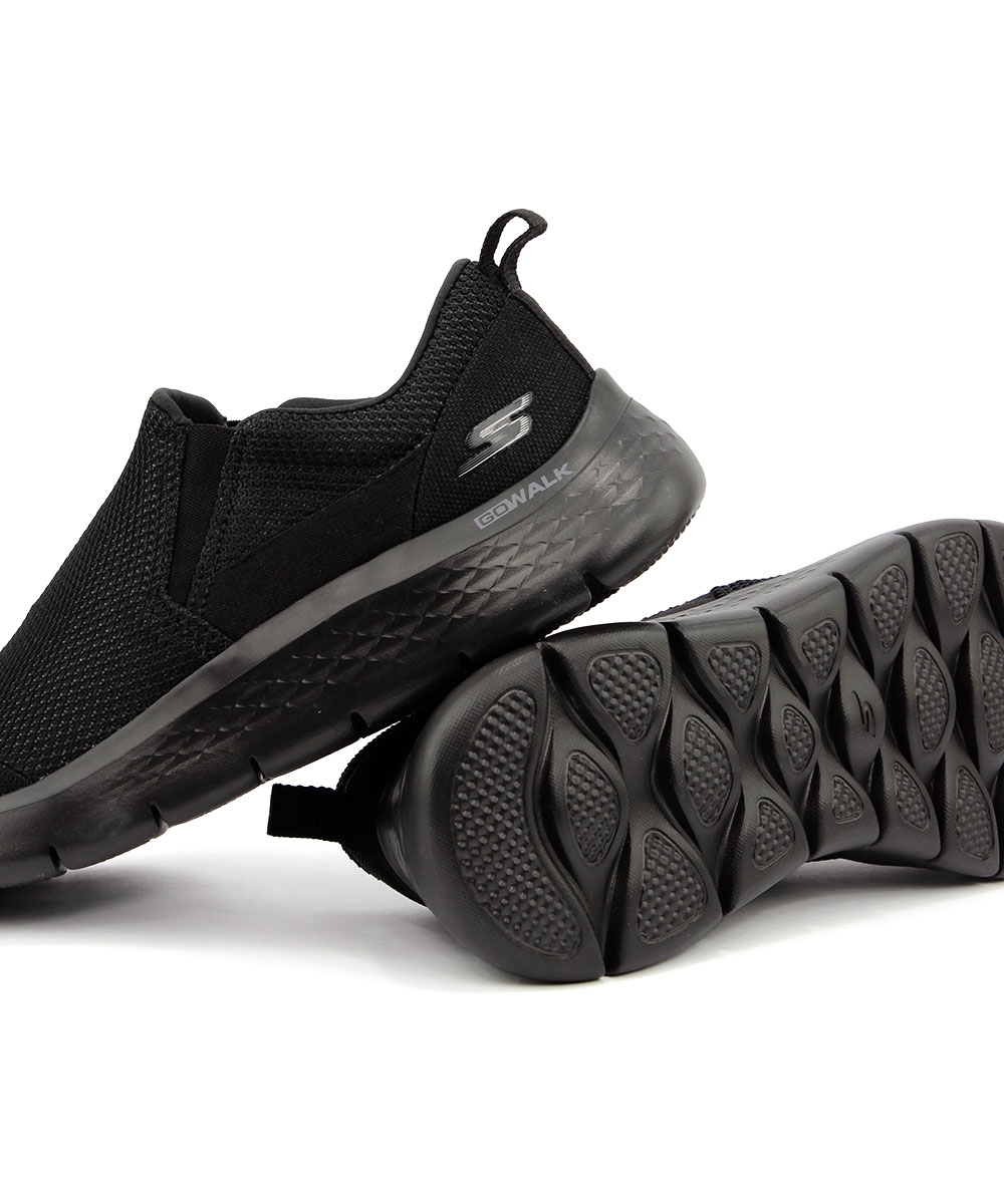 Tênis Masculino Skechers Slip On Go Walk Preto